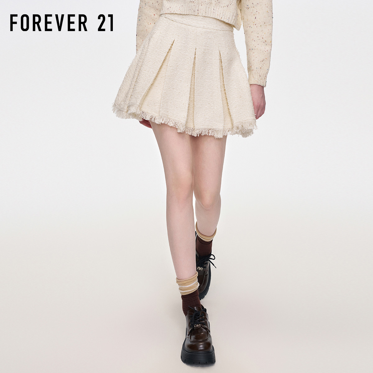 女式减龄短款纯色小香风秋冬