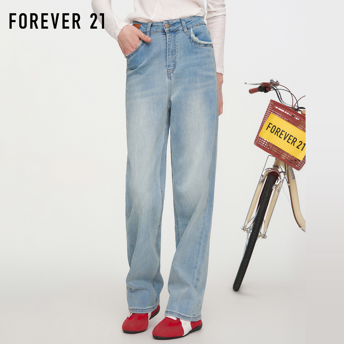 2025新款阔腿裤长裤牛仔裤