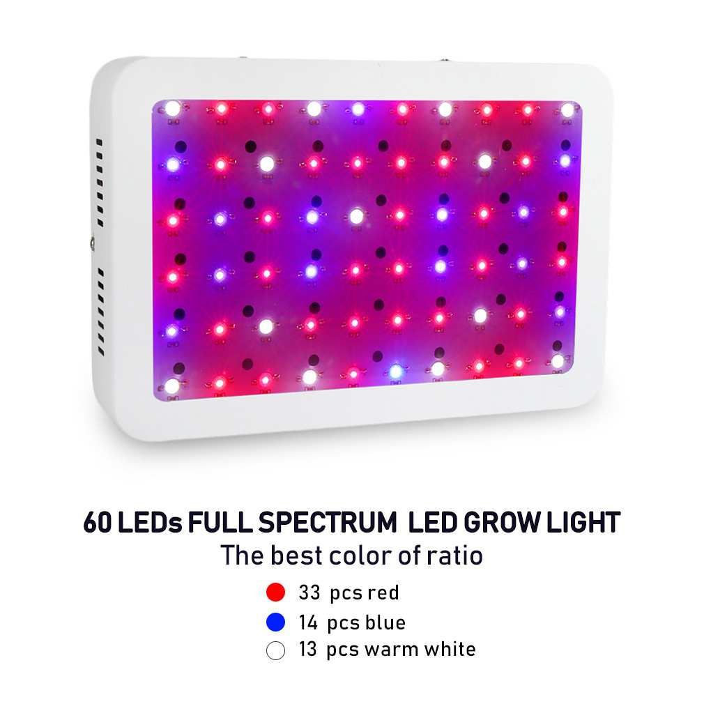 植物生长补光LED灯跨境直供300W大功率红蓝白光植物灯全光谱