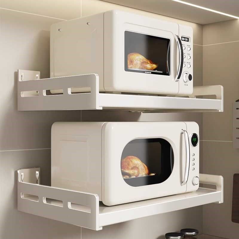 厨房微波炉置物架烤箱收纳架子台面双层桌面放电饭锅饭煲分层支架,厨房/烹饪用具,微波炉置物架,淘宝优惠券,粉丝福利购,淘宝优惠卷