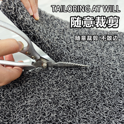 可裁剪入户门垫进门口蹭土脚垫家用玄关房门地毯超厚加密丝圈地垫