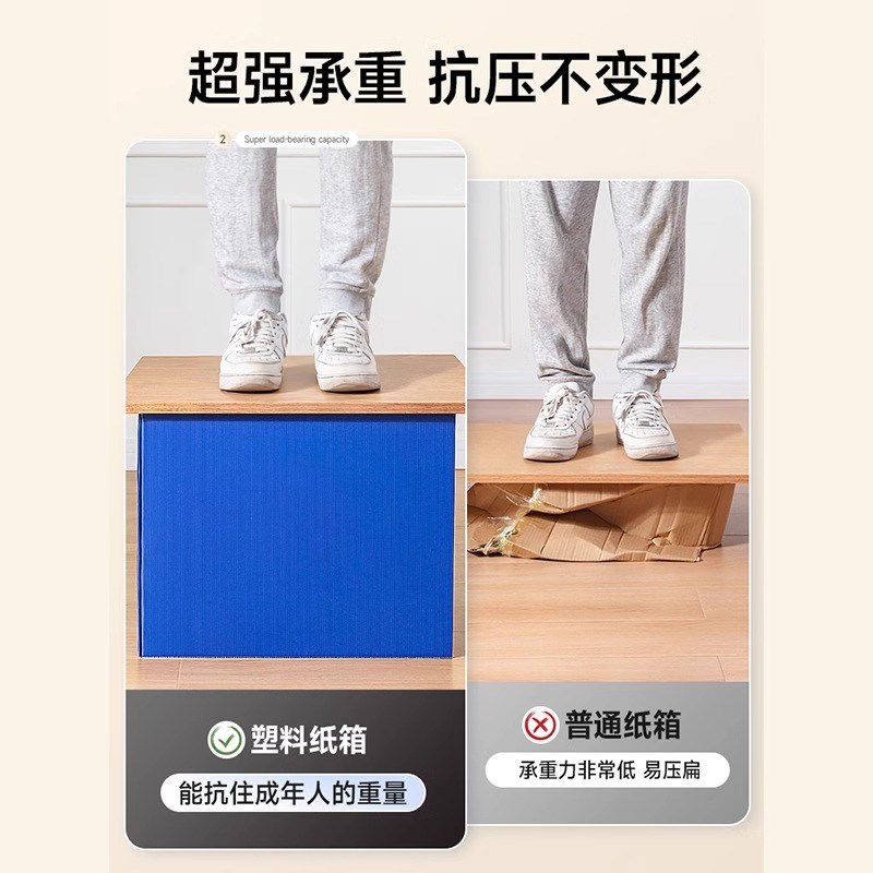 搬家打包箱子快递神器大号纸箱超硬加厚防水纸箱子收纳整理塑料箱