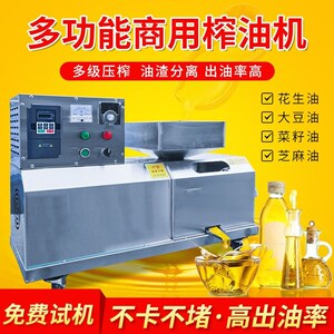 榨油机商用中型家用小型核桃花生芝麻I全自动油坊大型中型不锈钢