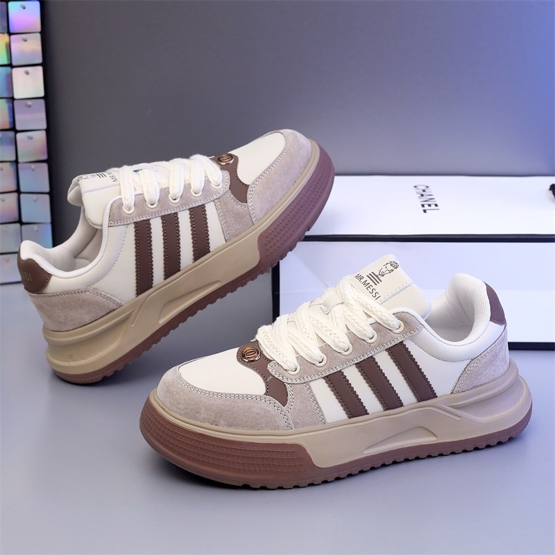 厚底德训鞋男鞋2024春季新款爆款百搭潮软底运动休闲板鞋男女板鞋