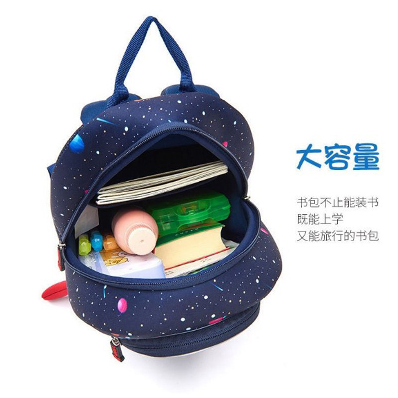 可爱卡通书包 儿童包定制LOGO环保潜水料2-3-4-5岁幼儿园防走失包