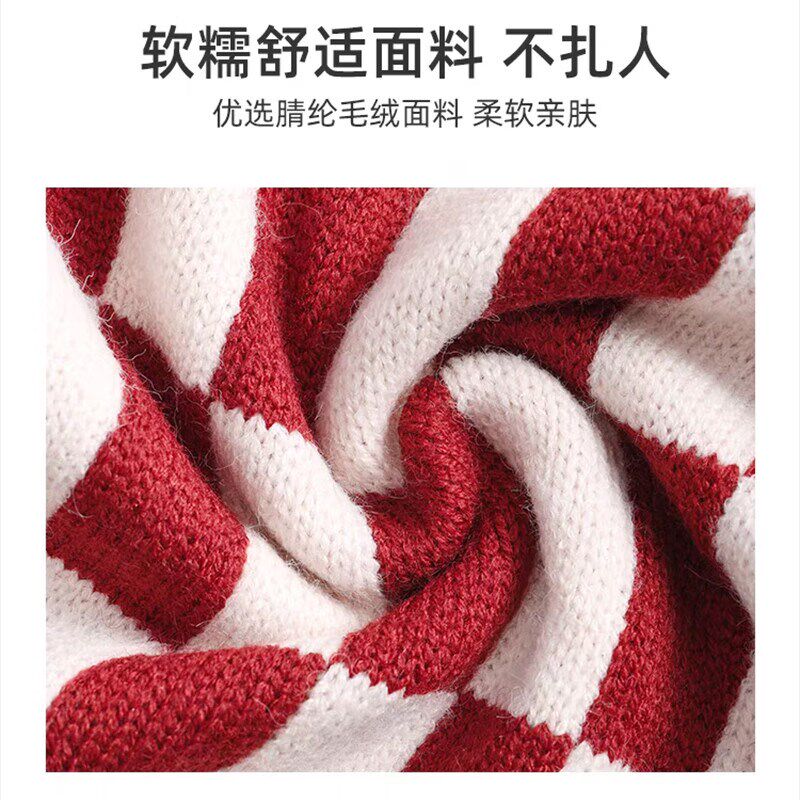 围巾女士冬季新款圣诞节礼物送z女朋友氛围感披肩围脖手套暖冬礼
