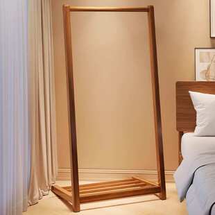 衣架落地卧室家用小型实木床头床边临时隔夜脏衣服立式简易挂衣架