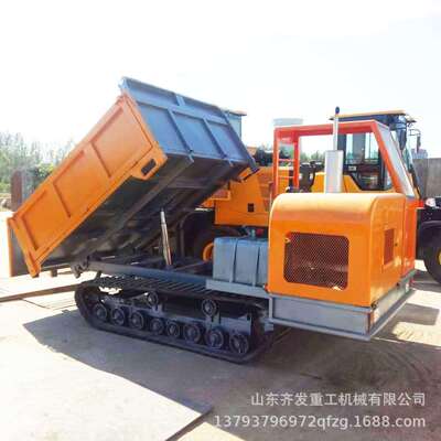 履带运输车 3T8T履带自卸车 工地拉土方液压自卸车厂家