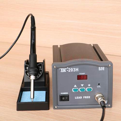 泰克TK203H高频涡流智能数显恒温电焊台 无铅90W大功率电烙铁205H