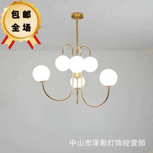 楼梯吊灯简约现代中古风loft公寓小户型挑空客厅灯斜顶复式楼吊灯