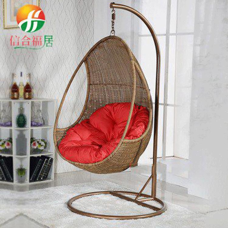 鸟巢休闲吊篮摇椅 厂家出售户外休闲舒适秋千编藤吊篮摇椅