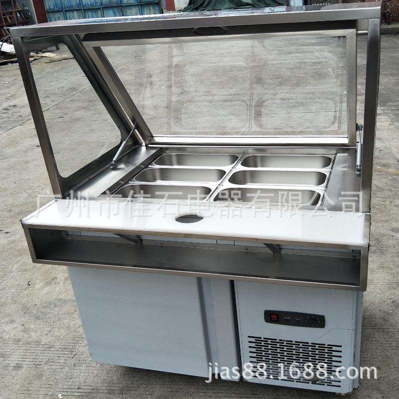 厂家直销 水果蔬菜保鲜展示柜 110V 披萨沙拉冷藏操作台