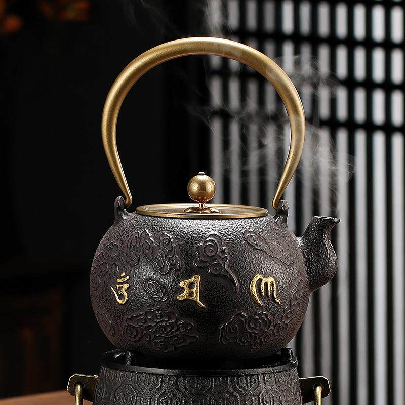铁壶火碳炉煮茶炉电陶炉煮茶器泡茶壶纯手工生铁壶烧水壶过滤