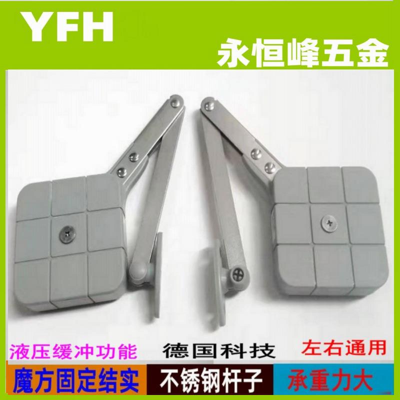 榻榻米上翻液压缓冲支撑梳妆台拉杆伸缩加重型收纳柜防夹手铰链