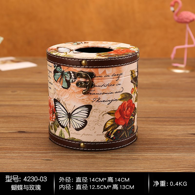 客厅茶几小纸巾盒卷纸o盒卫生间厕所桌面抽纸盒家用圆形纸筒纸抽