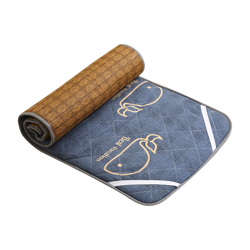 冬夏两用床垫宿舍学生单人办公室加厚午休凉席折叠打地Y舖睡觉地