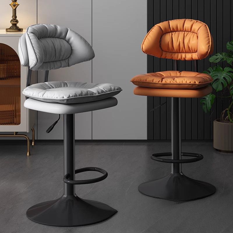 新款前台收银旋转椅可升降高脚凳家用客厅美发靠背旋转椅椅子