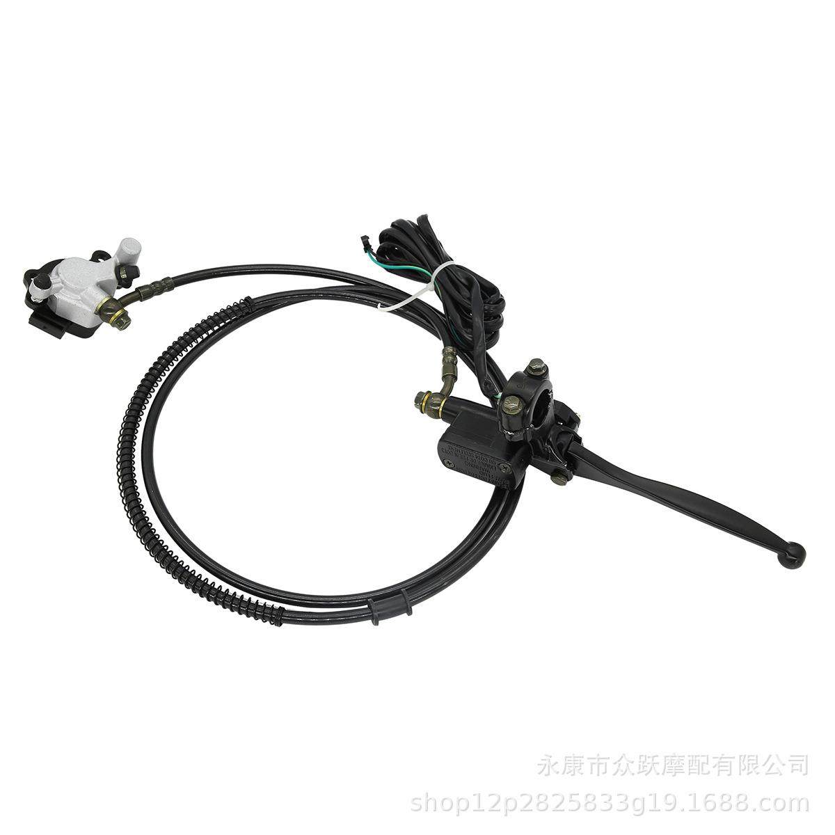 希洛普阿尔郎电动滑板车10寸后手刹车总成油刹油碟碟刹器刹车片