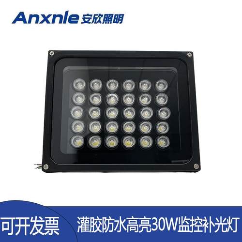 停车场补光灯智能光控感应道闸车牌识别灌胶防水白光220vled