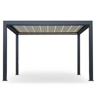 露台连廊花架4x6防雨风雨廊桥长廊百叶凉亭天台四季铝合金凉亭