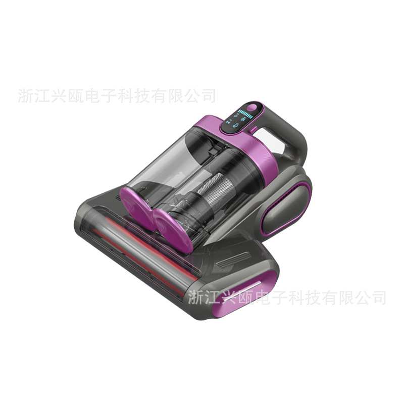 家用除螨仪双杯尘桶超声波UV紫外线除螨除菌机床单无线手持吸尘器