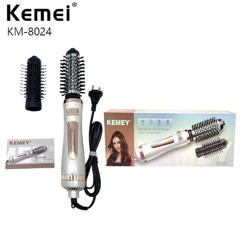 KEMEI/科美KM-8024女士造型卷发棒多档调节声波震动吹风美发梳