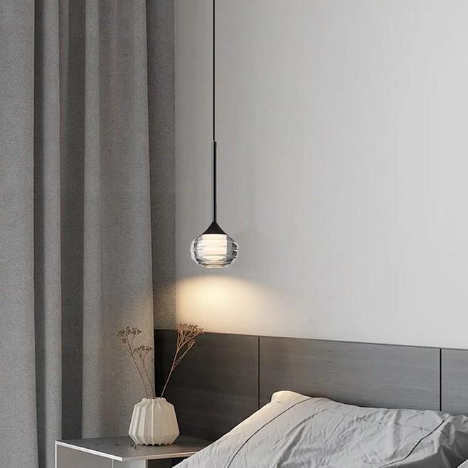 意式极简轻奢床头吊灯简约现代餐厅吧台客厅背景墙装饰氛围吊线灯