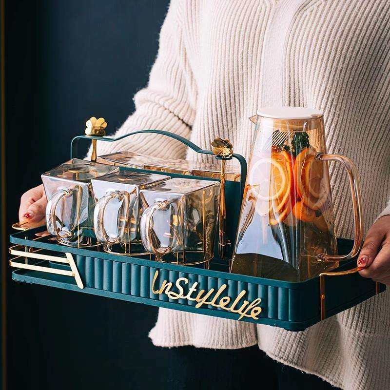轻奢风玻璃水具套装家用客厅家庭茶壶凉水壶杯子组合耐热耐高温,鲜花速递/花卉仿真/绿植园艺,割草机/草坪机,淘宝优惠券,粉丝福利购,淘宝优惠卷