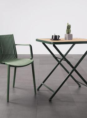 防水防晒户外桌可折叠桌子餐桌庭院方桌绿色塑料桌烧烤摆摊室外桌