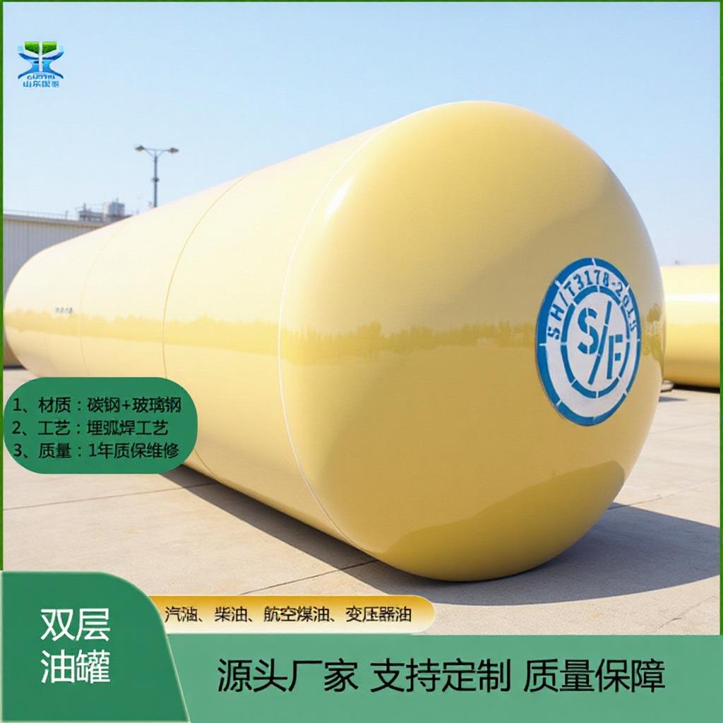 50立方汽油罐 加油站柴油罐sf双层常压油罐 地埋双层大型储油罐