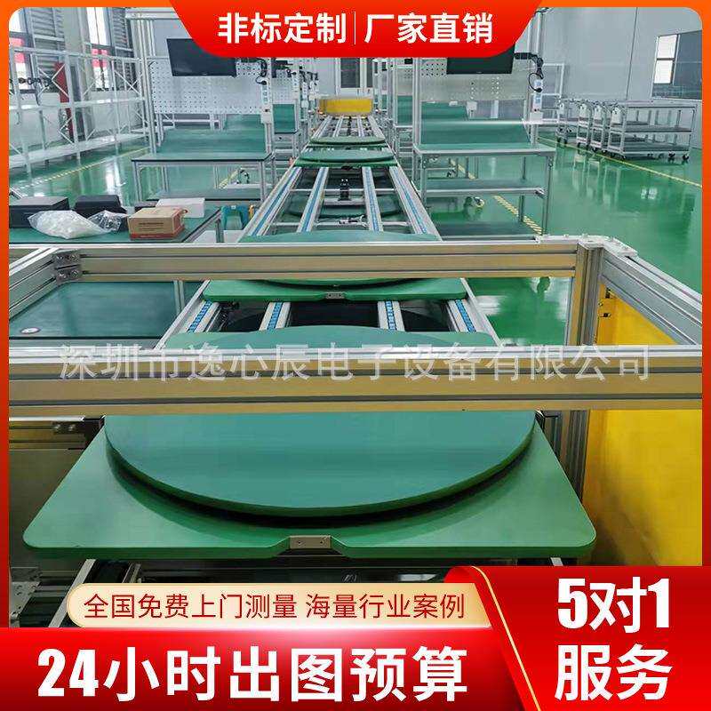 全自动吹风机装配生产线环形无动力滚筒汽车部件上下循环流水线