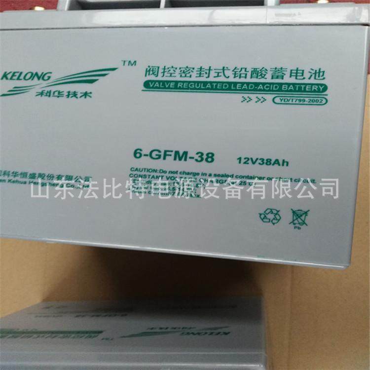 科华蓄电池精卫系列6-GFM-38-YT 12V38AH铅酸免维护蓄电池