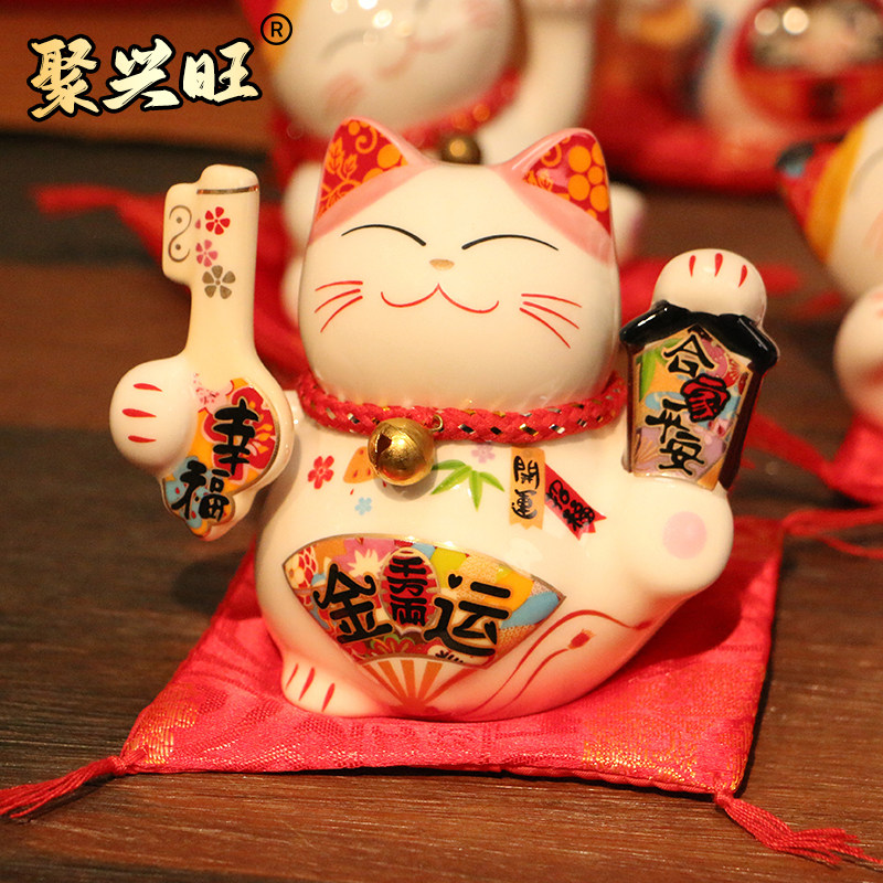 招财猫乔迁客厅加大码陶瓷摆件储蓄罐开业礼物特大号发财猫存钱罐,家居饰品,桌面摆件,淘宝优惠券,粉丝福利购,淘宝优惠卷