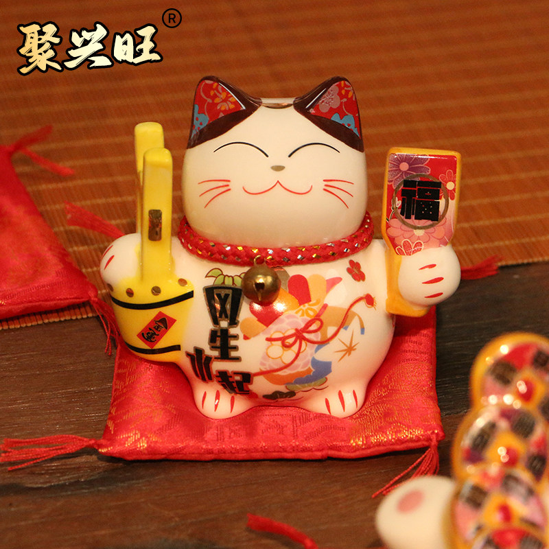 招财猫乔迁客厅加大码陶瓷摆件储蓄罐开业礼物特大号发财猫存钱罐,家居饰品,桌面摆件,淘宝优惠券,粉丝福利购,淘宝优惠卷