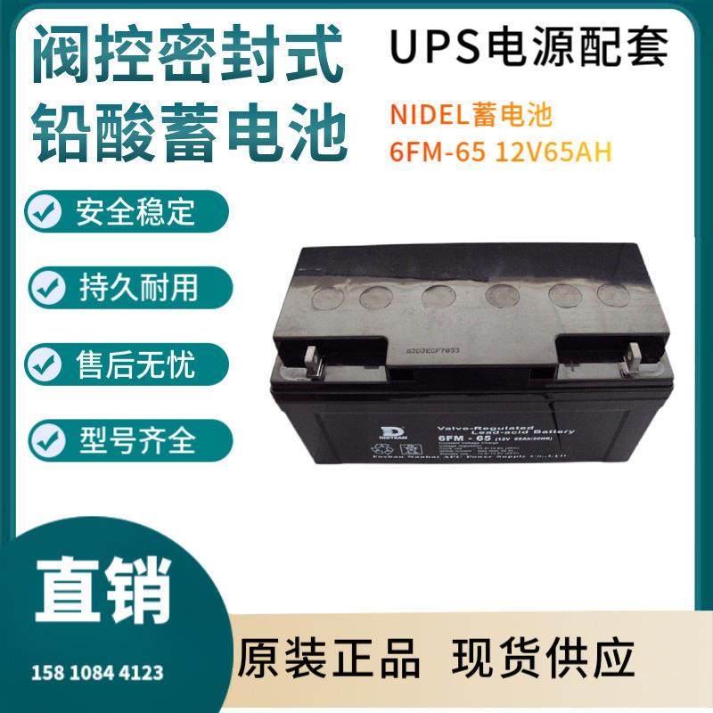 NIDEL蓄电池6FM--65 12V6H 通讯设备 直流通信 质保三年非进口
