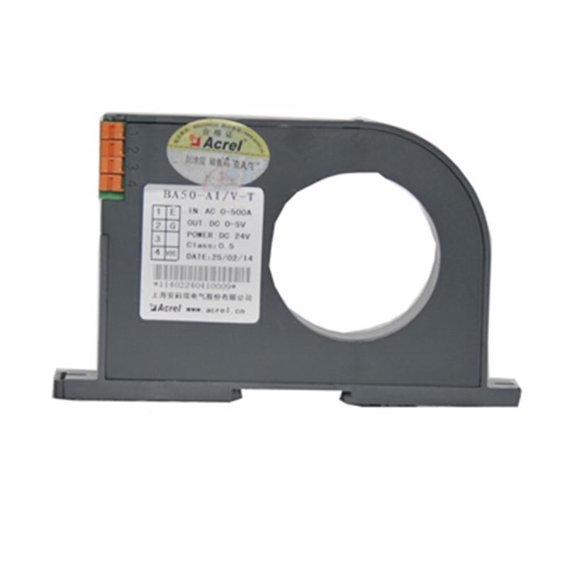 安科瑞BA05-AI/I 导轨安装交流电流变送器 输入AC0-10A输出4-20mA