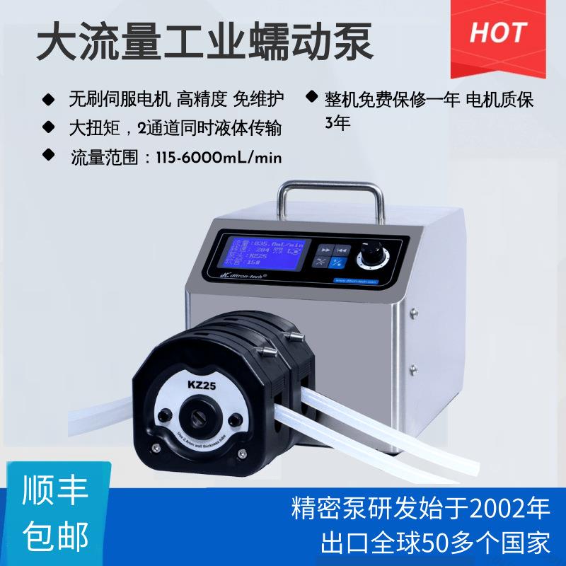 大流量6L蠕动泵可联多泵头化工制药日化科研