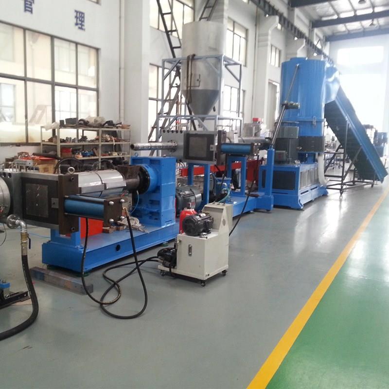 供应高产量薄膜单螺杆团粒造粒设备，造粒挤出设备生产厂家