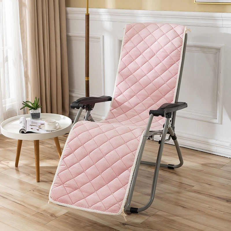 躺椅垫子办公室坐垫靠背一体四季通用防滑L午睡午休折叠床摇椅垫