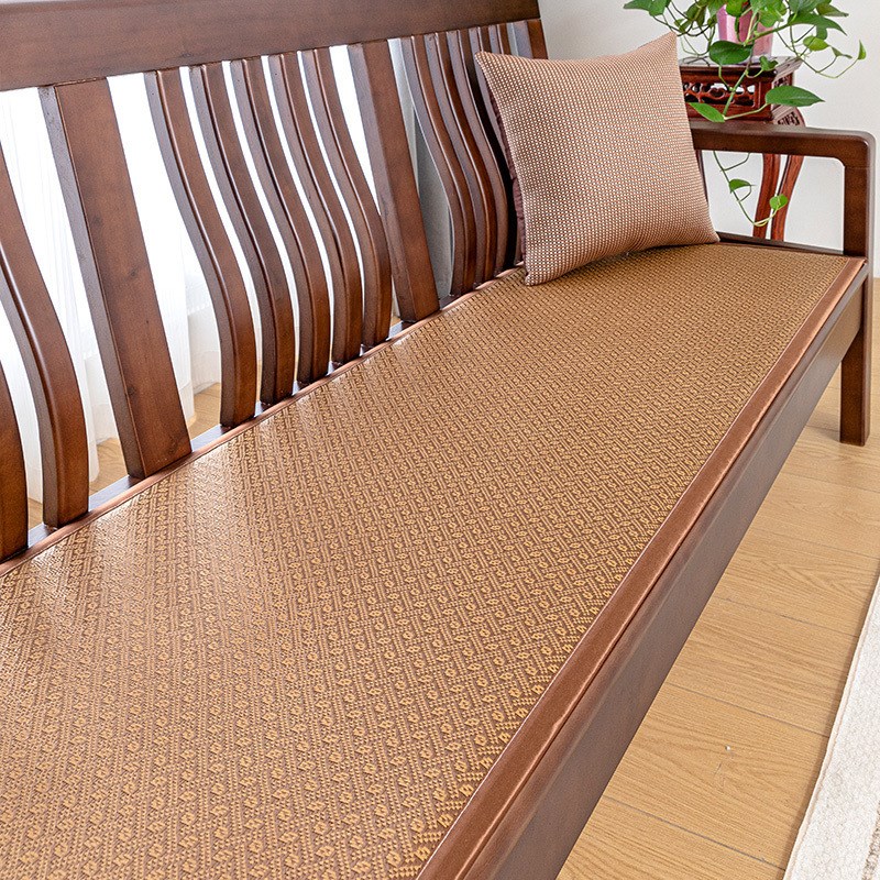 夏季冰藤沙发垫子办公室实木红木沙发J坐垫防滑四季通用飘窗垫