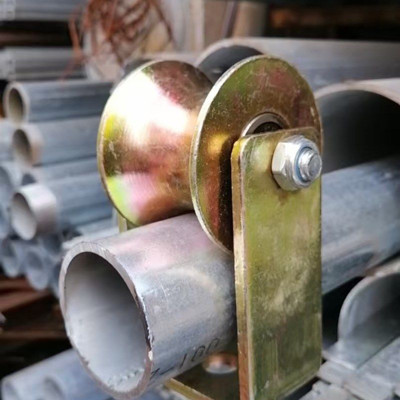 优质轴承滑轮大圆滑m轮地滑轮40/50/60圆管用滑轮加高架圆管滑轮