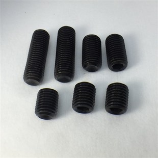 M14X1c0 100碳钢发黑内六角平端紧定螺钉无头机米螺丝顶丝 M16X10