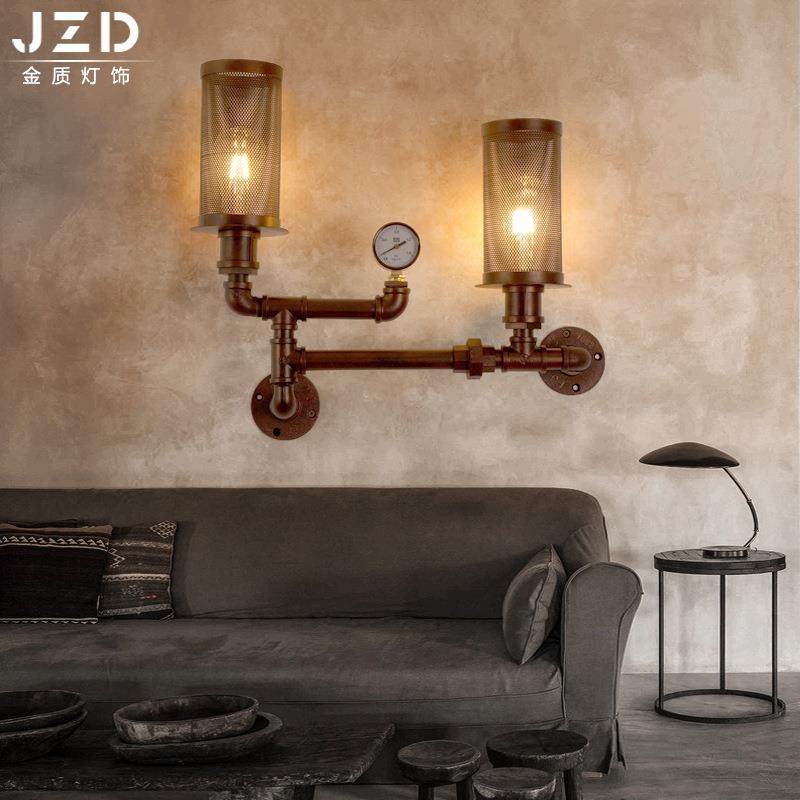 美式复古壁灯 工业风服装店咖啡馆酒店壁灯 个性创意铁艺装饰壁灯,鲜花速递/花卉仿真/绿植园艺,割草机/草坪机,淘宝优惠券,粉丝福利购,淘宝优惠卷