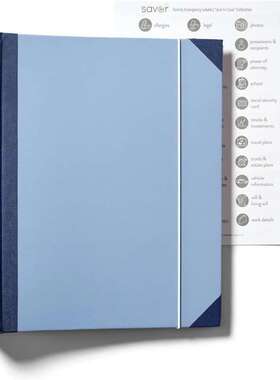 跨境In Case I Go Missing Binder马尼拉口袋文件夹风琴文件袋