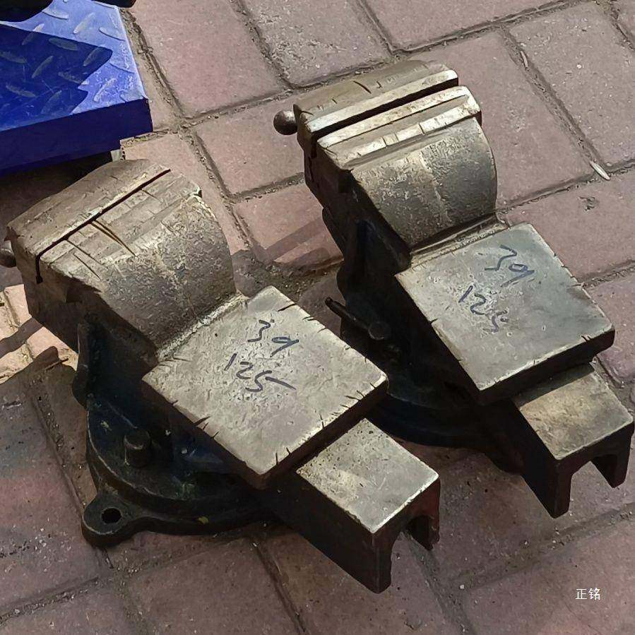 旧重型台钳平口钳老货台虎钳,100,125,150,4寸5寸6寸8寸铸钢虎钳