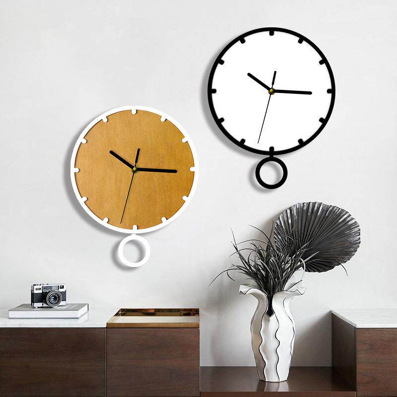 跨境新款现代简约刻度数字挂钟时尚静音钟表客厅装饰壁钟家用时钟
