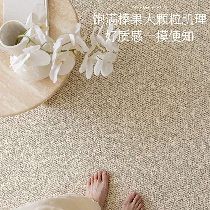 纯色地毯客厅耐脏易打理免洗轻奢高级素色大宅标配沙发毯卧室地垫