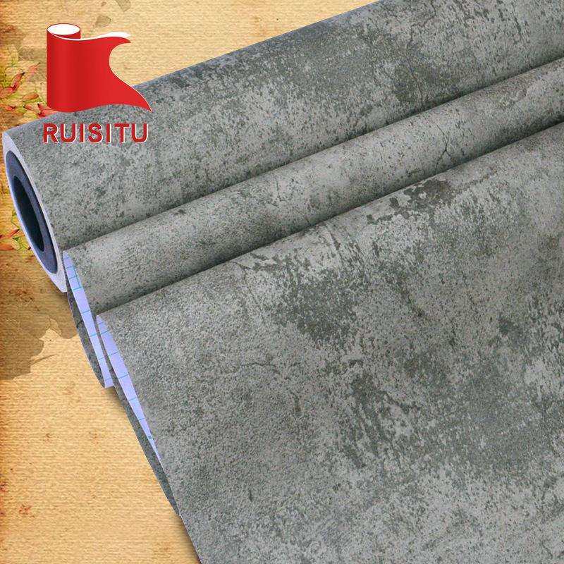 宏泰加厚PVC自粘墙纸灰色复古水泥墙纸展会酒店咖啡厅工业风壁纸,家装主材,其它材质类墙纸,淘宝优惠券,粉丝福利购,淘宝优惠卷