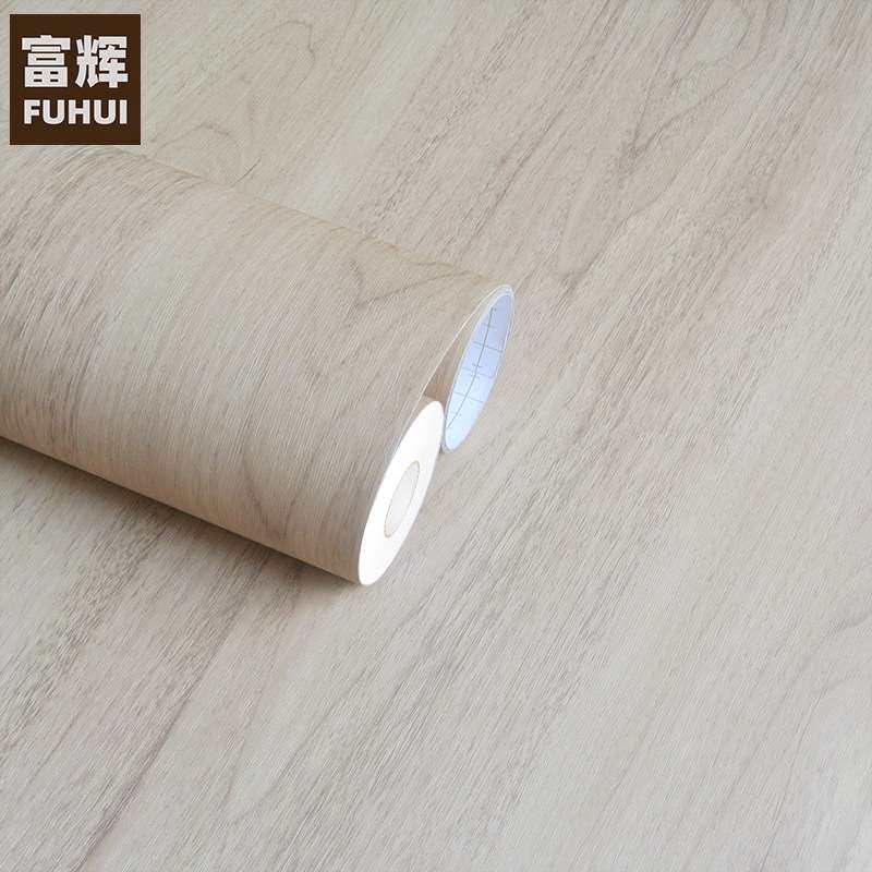 韩版特厚导气槽自粘墙纸墙贴壁纸展柜木纹贴纸木饰面PVC波音软片