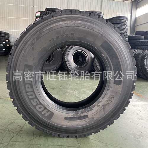 华盛英文12R22.5 全钢丝卡车货车平板拖车轮胎STD302花纹18层级